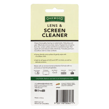 Lens and Screen Cleaner Back
