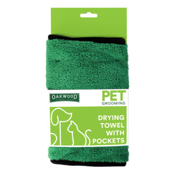 Pet Drying Towel with Pockets